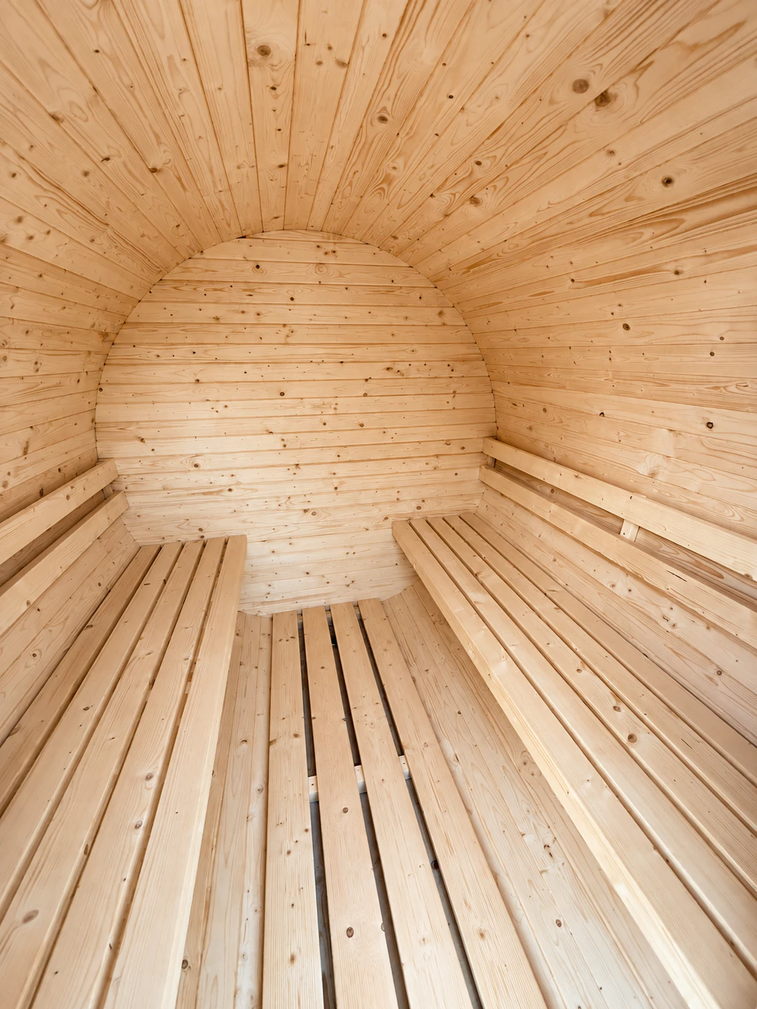 Drewniana sauna beczka